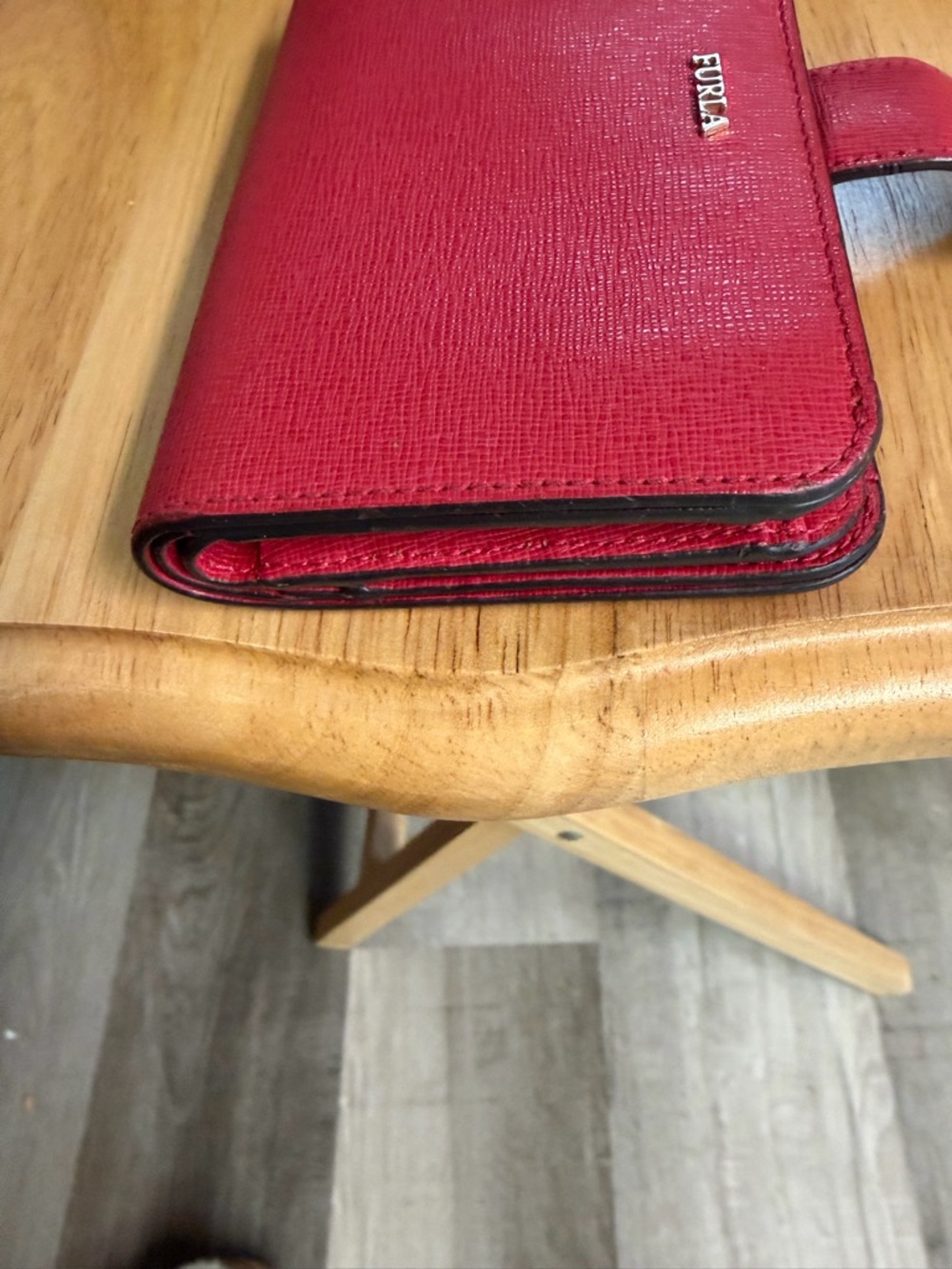 Furla Pink-Red Wallet with Logo Accent - Picture 6 of 7